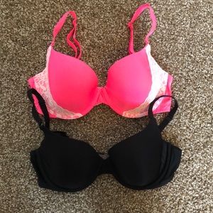 Two Victoria’s Secret Demi Bras